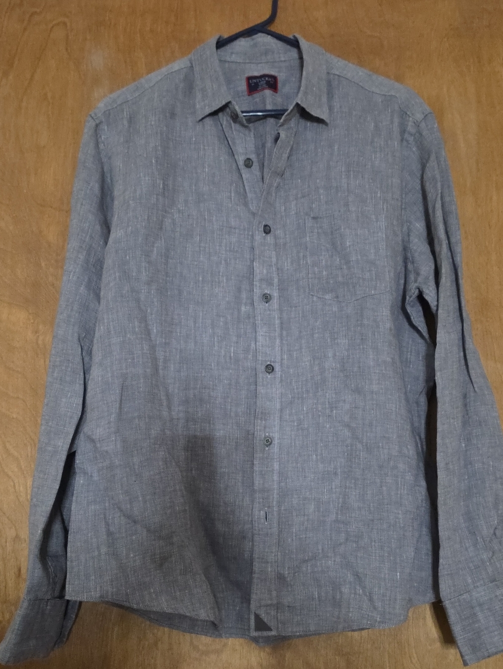 UNTUCKit Men's Heather Gray Long-Sleeve Button-Down Shirt